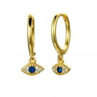 Cubic Zirconia Micro Pave Brass Earring, plated, micro pave cubic zirconia & for woman 6-10 