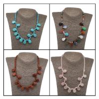 Gemstone Necklaces, Teardrop, fashion jewelry & for woman 16*11*3,3*3*3 .7 Inch 