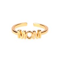 Brass Cuff Finger Ring, gold color plated, for woman, gold, 5mm 