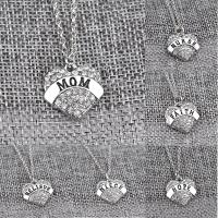 Rhinestone Zinc Alloy Necklace, with Rhinestone, Heart, fashion jewelry 45+5cm 