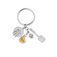 Zinc Alloy Key Clasp, fashion jewelry & Unisex, silver color 
