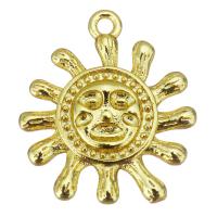 Brass Jewelry Pendants, Sun, gold color plated Approx 1.5mm 