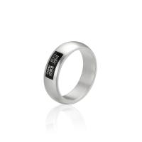 Titanium Steel Finger Ring, plated  & for man 