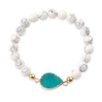 Gemstone Bracelets, Howlite, with Resin, fashion jewelry 