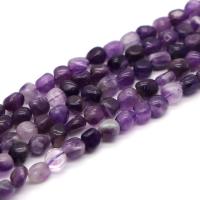 Natürliche Amethyst Perlen, poliert, DIY, violett, 6x8mm, 48PCs/Strang, verkauft von Strang