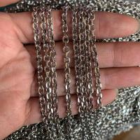 Stainless Steel Oval Chain, plated 