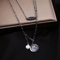 Fashion Multi Layer Necklace, Titanium Steel, for woman & multi-strand, 52cm,60cm Approx 23.62 Inch 
