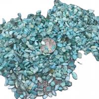 Gemstone Chips, ​Amazonite​, polished, DIY & no hole, blue, 5-7mm 