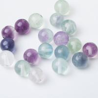 Fluorit Perlen, rund, poliert, DIY & verschiedene Größen vorhanden, farbenfroh, verkauft von Strang