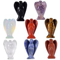 Gemstone Decoration, Natural Stone, Angel, Carved, durable 38.1mm 