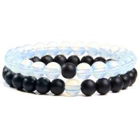 Gemstone Bracelets, Natural Stone, Round, 2 pieces & fashion jewelry 19cm 