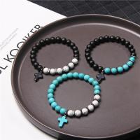 Gemstone Bracelets, Natural Stone, Round, fashion jewelry & Unisex 19CM 