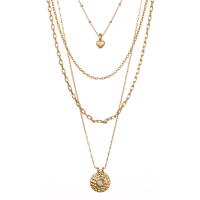 Fashion Multi Layer Necklace, Brass, plated, fashion jewelry & for woman 