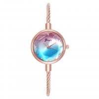 Bracelets de montre pour femmes, alliage de zinc, avec verre, mouvement chinoise, Placage, bijoux de mode, plus de couleurs à choisir  Vendu par PC