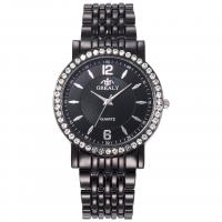 Uhrenarbänder für Frauen, Zinklegierung, mit Glas, chinesische Bewegung, plattiert, Modeschmuck, keine, 38x8mm,20x240mm, verkauft von PC