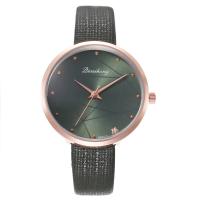 Women Wrist Watch, Zinc Alloy, with PU Leather & Glass, Chinese movement, plated, fashion jewelry 15c230mm 