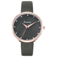 Bracelets de montre pour femmes, alliage de zinc, avec cuir PU & verre, mouvement chinoise, Placage, bijoux de mode, plus de couleurs à choisir  Vendu par PC