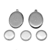 Stainless Steel Pendants, 316 Stainless Steel, Round, silver color plated, fashion jewelry & for woman Approx 