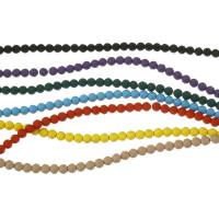 Nicht magnetische Hämatit Perlen, plattiert, unterschiedliche Farbe und Muster für die Wahl, keine, 3x3x3mm, Bohrung:ca. 0.5mm, Länge:16 ZollInch, ca. 132PCs/Strang, verkauft von Strang