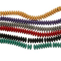 Nicht magnetische Hämatit Perlen, Abakus,Rechenbrett, plattiert, unterschiedliche Farbe und Muster für die Wahl, keine, 3.5x8mm, Bohrung:ca. 1mm, Länge:16 ZollInch, ca. 107PCs/Strang, verkauft von Strang