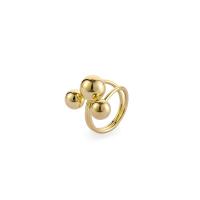 Brass Cuff Finger Ring, plated, Adjustable & for woman 17mm 