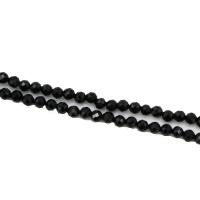 Black Spinel Beads, Round, polished, DIY & faceted, black, 2mm 