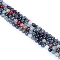 Afrikanischer Blutstein Perle, poliert, DIY & verschiedene Größen vorhanden, verkauft von Strang