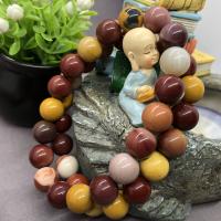 Gemstone Bracelets, Yolk Stone, Round, fashion jewelry & Unisex multi-colored, 19CM 