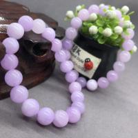 Gemstone Bracelets, Lavender, Round, fashion jewelry & Unisex purple, 19CM 