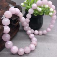 Gemstone Bracelets, Natural Marble, Round, fashion jewelry & Unisex pink, 19CM 