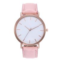 Women Wrist Watch, Zinc Alloy, with PU Leather & Glass & Stainless Steel, Chinese movement, plated, fashion jewelry & for woman 