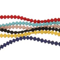 Nicht magnetische Hämatit Perlen, plattiert, unterschiedliche Farbe und Muster für die Wahl, keine, 5x6x2.5mm, Bohrung:ca. 0.5mm, Länge:16 ZollInch, 83PCs/Strang, verkauft von Strang
