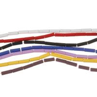 非磁性の赤鉄鉱ビーズ, ヘマタイト, 円柱型, メッキ, 選択のための異なる色とパターン, 無色 穴:約 1mm, 長さ:16 インチ, 約 45パソコン/ストランド, 売り手 ストランド