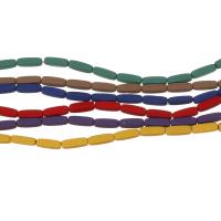 Las Perlas De Hematites Sin Magnético, Hematite, Rectángular, chapado, diferente color y patrón para la elección, más colores para la opción, 8.5x3x3mm, agujero:aproximado 0.5mm, longitud:16 Inch, aproximado 47PCs/Sarta, Vendido por Sarta