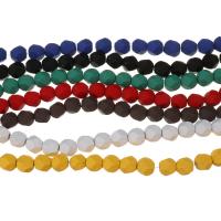 Nicht magnetische Hämatit Perlen, plattiert, unterschiedliche Farbe und Muster für die Wahl, keine, 8x8x8mm, Bohrung:ca. 1mm, Länge:16 ZollInch, 51PCs/Strang, verkauft von Strang