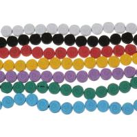 Nicht magnetische Hämatit Perlen, plattiert, unterschiedliche Farbe und Muster für die Wahl, keine, 8x3mm, Bohrung:ca. 1mm, Länge:16 ZollInch, 50PCs/Strang, verkauft von Strang