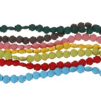 Nicht magnetische Hämatit Perlen, Schale, plattiert, unterschiedliche Farbe und Muster für die Wahl, keine, 6x7x3mm, Bohrung:ca. 0.5mm, Länge:16 ZollInch, ca. 65PCs/Strang, verkauft von Strang