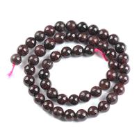 Natural Garnet Beads, Round, polished, DIY red 