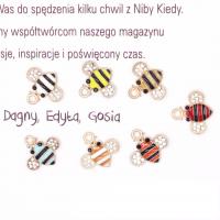Zinc Alloy Enamel Pendants, Bee, plated, fashion jewelry & DIY 