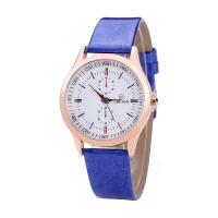 Women Wrist Watch, Zinc Alloy, with PU Leather & Stainless Steel, Chinese movement, plated, fashion jewelry & for woman 