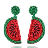 Seedbead Drop Earring, Watermelon, fashion jewelry & for woman 