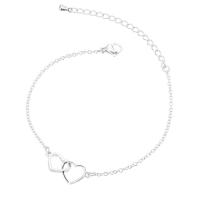 Stainless Steel Charm Bracelet, Heart, fashion jewelry & for woman 