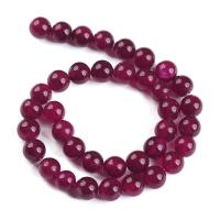 Natural Garnet Beads, Round, polished, DIY fuchsia 