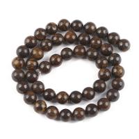 Bronzit Stein Perlen, rund, poliert, DIY & verschiedene Größen vorhanden, braun, verkauft von Strang