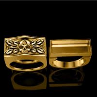 Zinc Alloy Ring Set, finger ring, plated, 2 pieces & fashion jewelry 