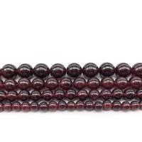 Carnelian Beads, Round, polished, DIY dark red 