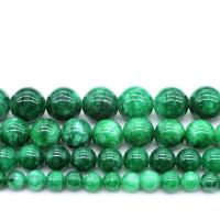 Kosmochromite Chalcedony Beads, Round, polished, DIY green 