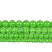 Круглые хрустальные бусины, Кристаллы, Круглая, полированный, DIY & разный размер для выбора, кристальный зеленый, продается Strand