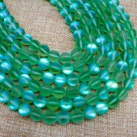 Glass Beads, Round, polished, DIY green 