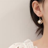 Boucles d'oreilles en laiton zircon cubique, avec zircon cubique, bijoux de mode, doré Vendu par paire